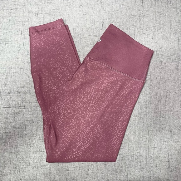 Lululemon Align High Rise Pant Leggings Plumful Embossed Purple 10 - Picture 4 of 12